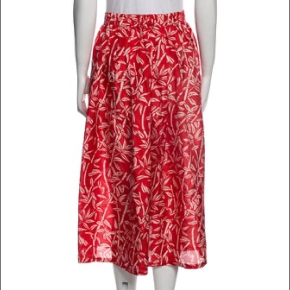 Roseanna - red, silk designer skirt, size 4 - Picture 6 of 6